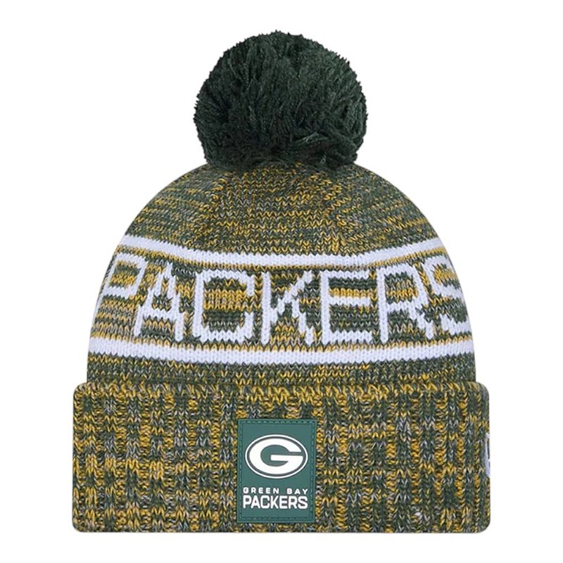 Green Bay Packers ジャケットとニット帽セット Gorro New Era Sport Knit Green Bay Packers Sideline Verde - FIRST