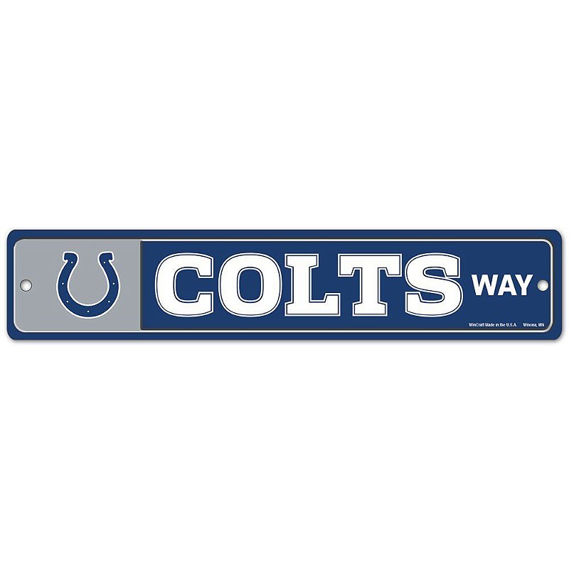 Colts End Zone Lettering Placa Multi-Uso Decorativa Street Zone INDIANAPOLIS COLTS - NFL - FIRST ...