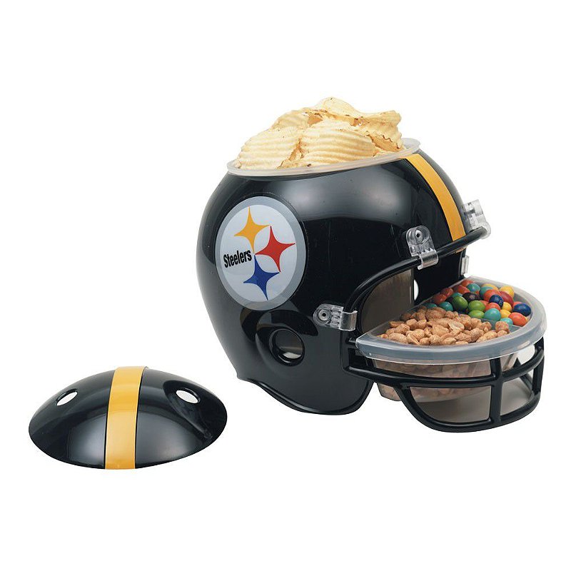 Capacete em Tamanho Real Snack Helmet NFL PITTSBURGH STEELERS - FIRST DOWN  - Produtos Futebol Americano NFL