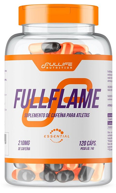Fullflame - Termogênico de cafeína com 210 ou 420mg - Fullife Nutrition -  Império do Suplemento - Nutrição Esportiva, Produtos Fitness & Bem Estar