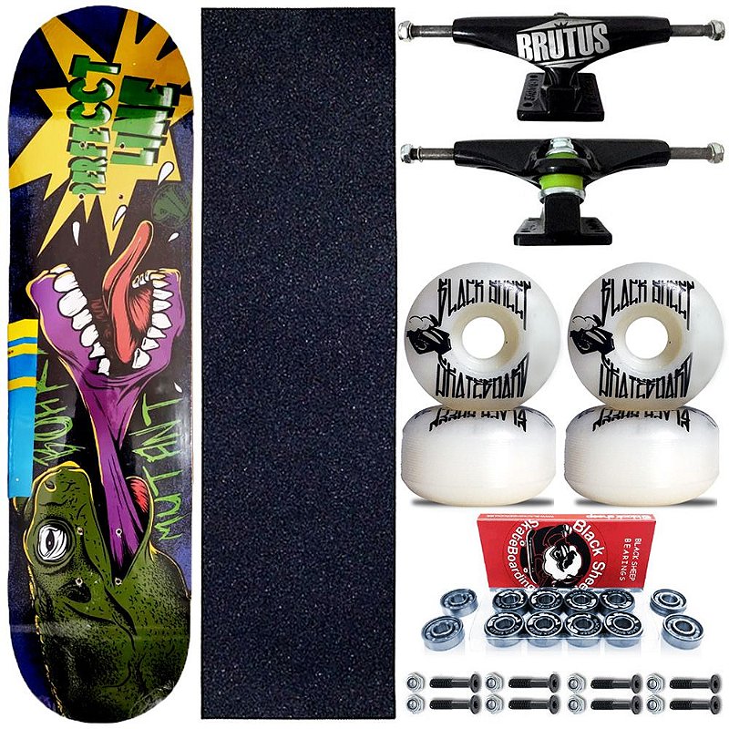 Skate Profissional Completo Shape Perfect Line Mutant 8.0