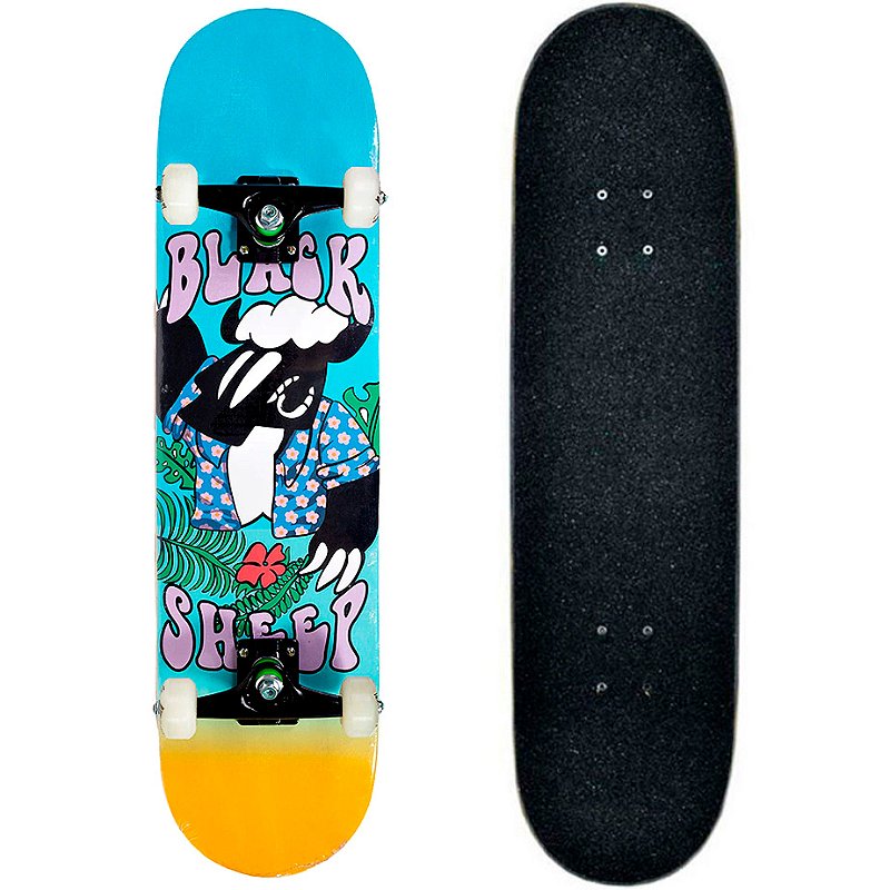 Skate Montado Black Sheep Semi Profissional 8.0 Caribe