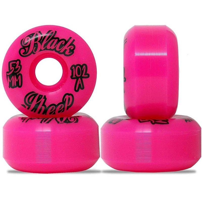 Roda Importada Black Sheep Wheels Pink 53mm 102A ( jogo 4 rodas )