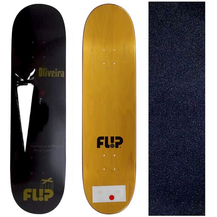 Shape Maple Flip Skateboards Oliveira Cheff 8.0 + Lixa Jessup Importada