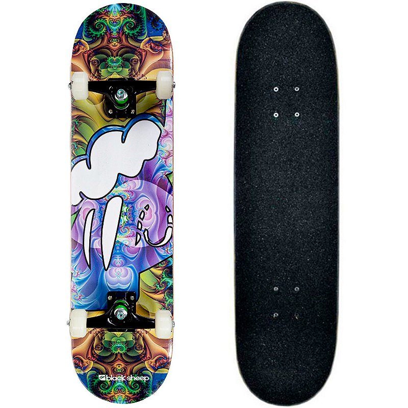 Skate Montado Black Sheep Semi Profissional 8.0 Purplesheep