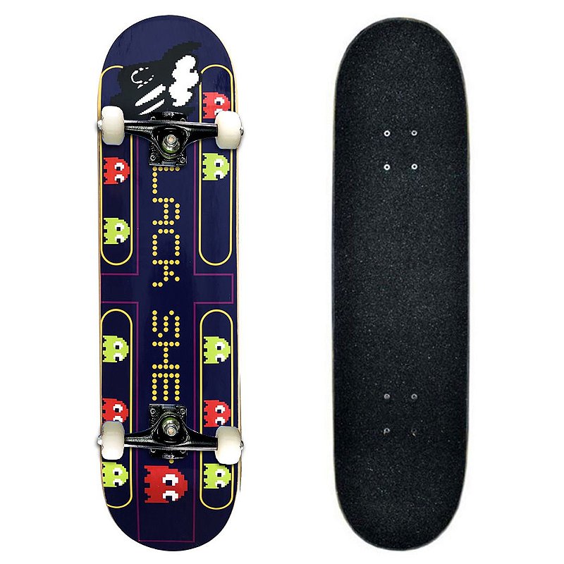 Skate Montado Black Sheep Semi Profissional 8.0 Pacman