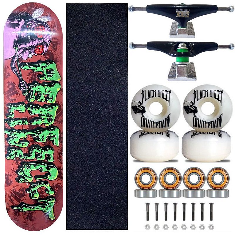 Skate Completo Profissional Shape Perfect Line 8.0 Fly Crazy