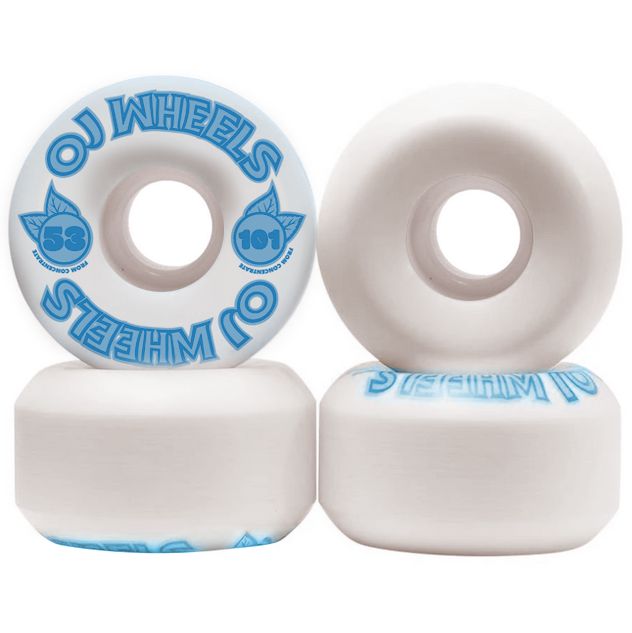 Rodas OJ Wheels Concentrate Hardline Blue 53mm Dureza 101A ( jogo 4 rodas )