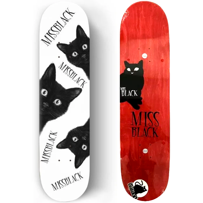 Shape Profissional Maple Skate Miss Black Cat White