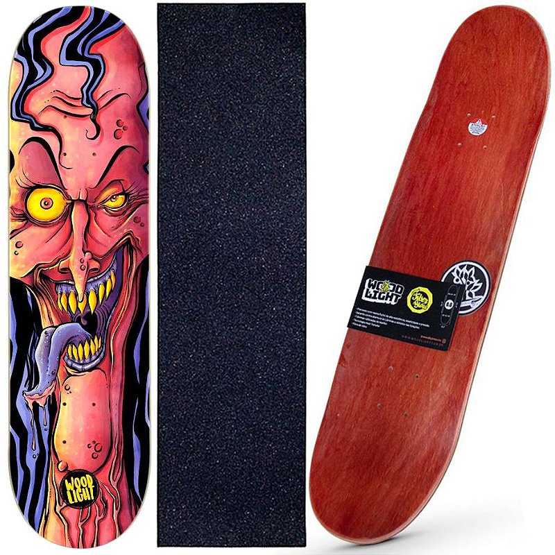 Shape Wood Light Skate Marfim 8.0 Street Art na Base - Virtual Skate Shop