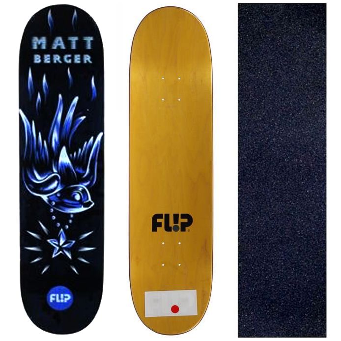 Shape Maple Flip Skateboards Matt Berger Bird 8.25 + Lixa Jessup Importada
