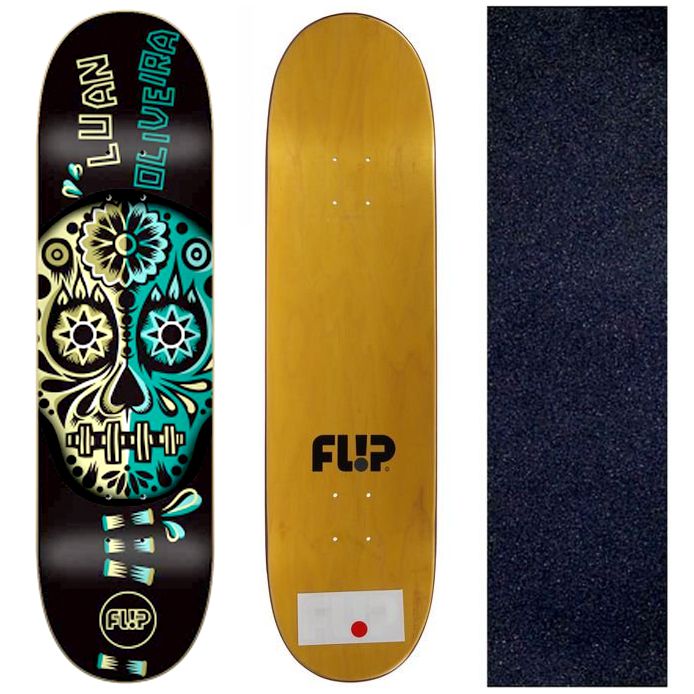 Shape Maple Flip Skateboards Luan Oliveira 8.125 + Lixa Jessup Importada