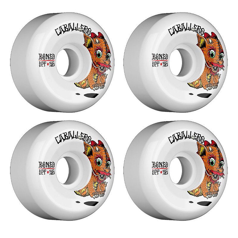 Roda Bones Wheels 56mm SPF Caballero Baby Dragon Sidecut 84B