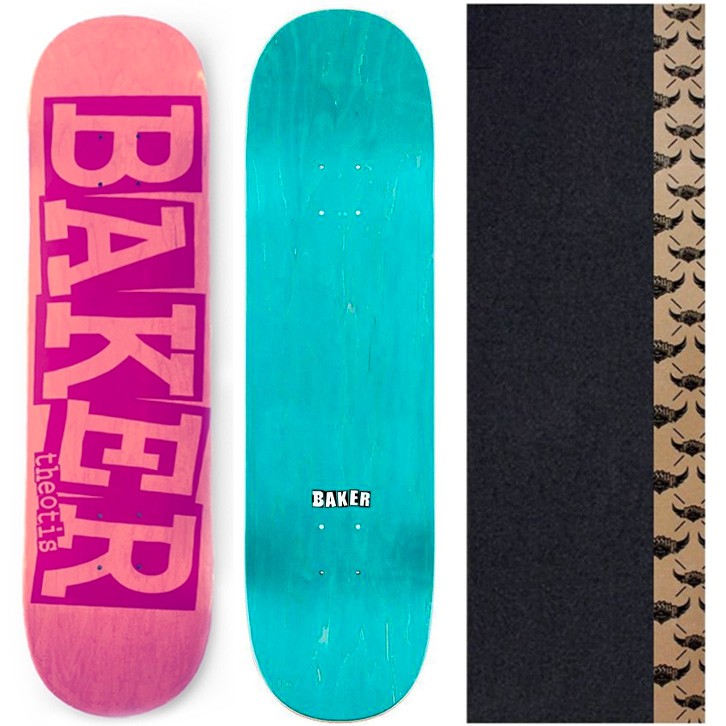 Shape Maple Baker Brand 8.0 Theotis Pink + Lixa Jessup - Virtual Skate Shop  | A Skate Shop perfeita pra você