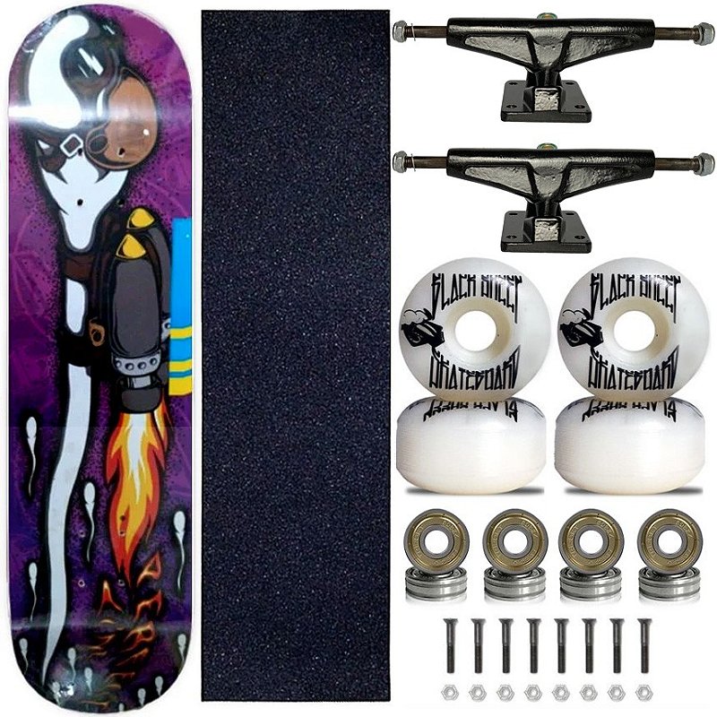 Skate Completo Shape Perfect Line 8.0 Fire