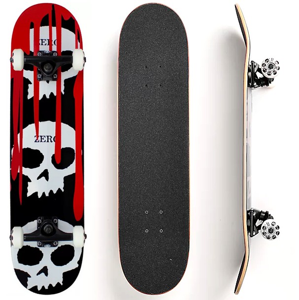 Shape de Skate Zero 3 Skull Blood 8 (Black)