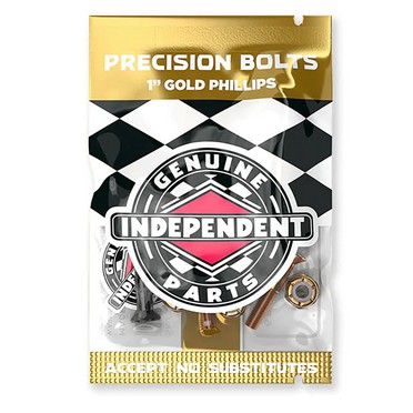 Parafusos Phillips de Base Skate Independent Black Gold 1 Polegada
