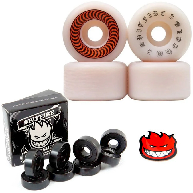 Rodas Spitfire 53mm Og Classic Formula 99D + Rolamento Cheapshots