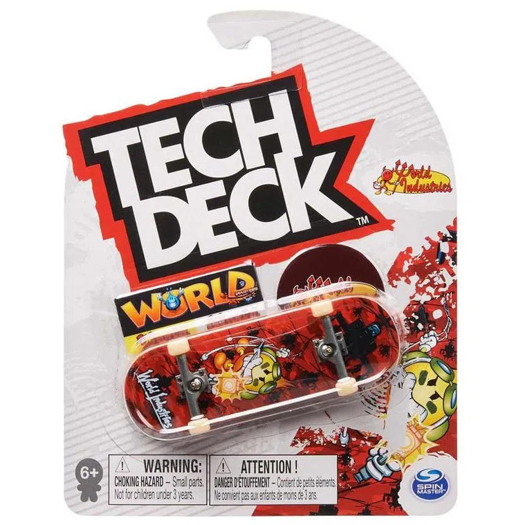 Fingerboards Tech Deck Mini Skate (Skate de Dedo) World Industries Red