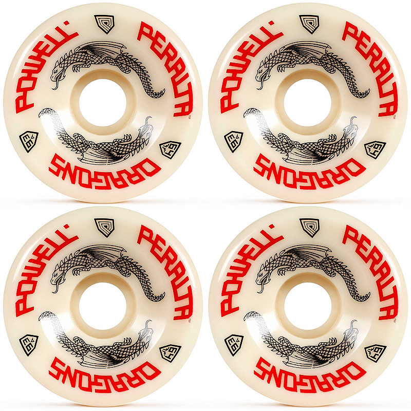 Rodas Powell Peralta Dragon Formula 64mm Dureza 93a White