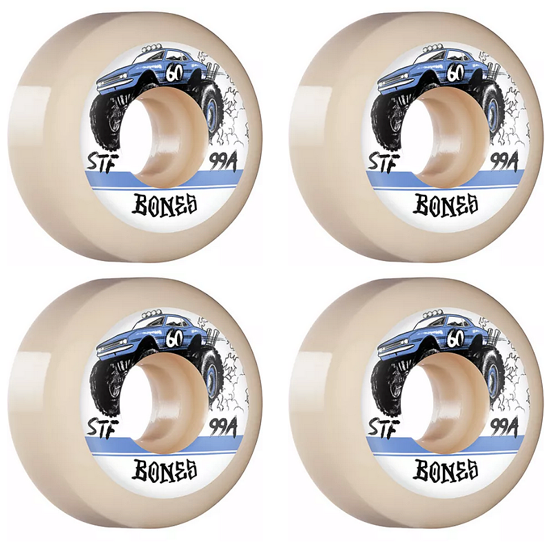 Rodas Bones 60mm STF Big Rigs 99a White