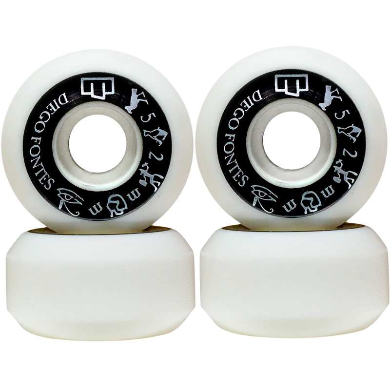 Roda Moska Diego Fontes 52mm Dureza 55D (jogo 4 rodas)