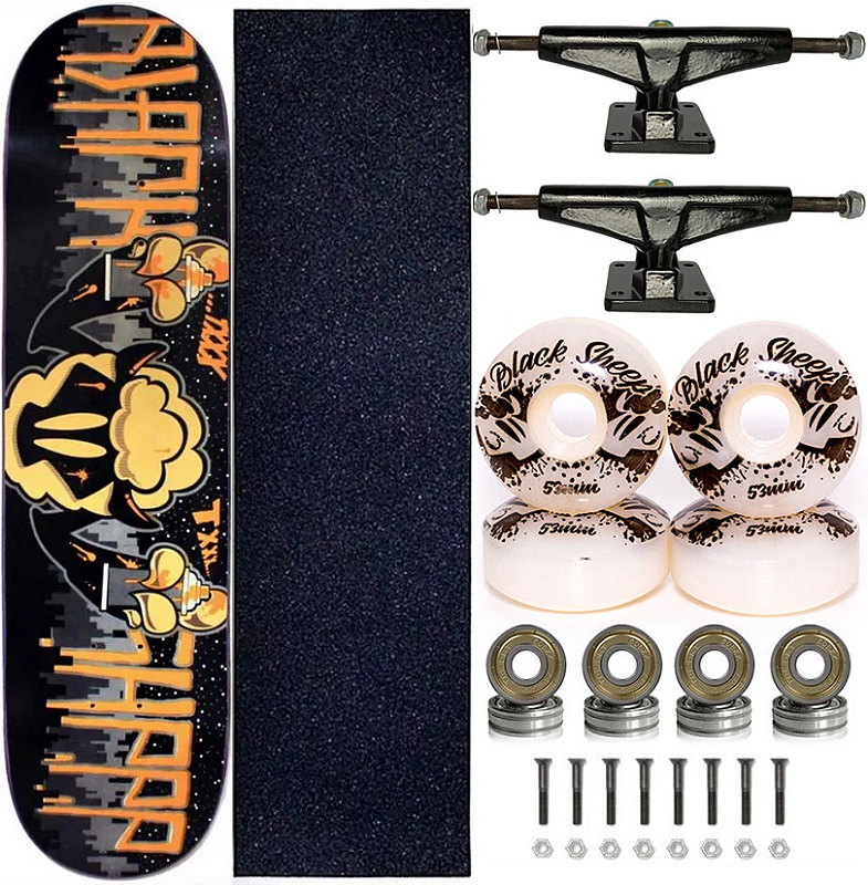 Skate Completo Shape Marfim Black Sheep 8.0 Graff Sheeps