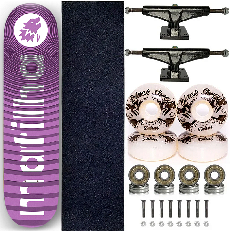 Skate Montado Shape Matilha 8.0 Roxo Circle