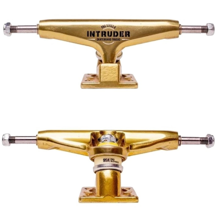 Truck Intruder Pro Series II Gold 139mm Mid + 8 Parafusos de Base