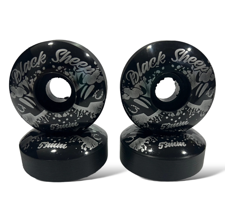 Rodas Para Skate 53mm Color Black Sheep Preta