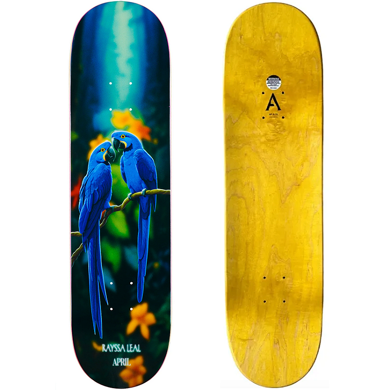 Shape Maple April Skateboard 8.0 Rayssa Leal Blue Macaw