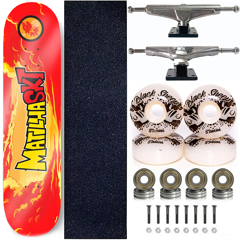 Skate Montado Semi Profissional Shape Matilha 8.0 Dragonball