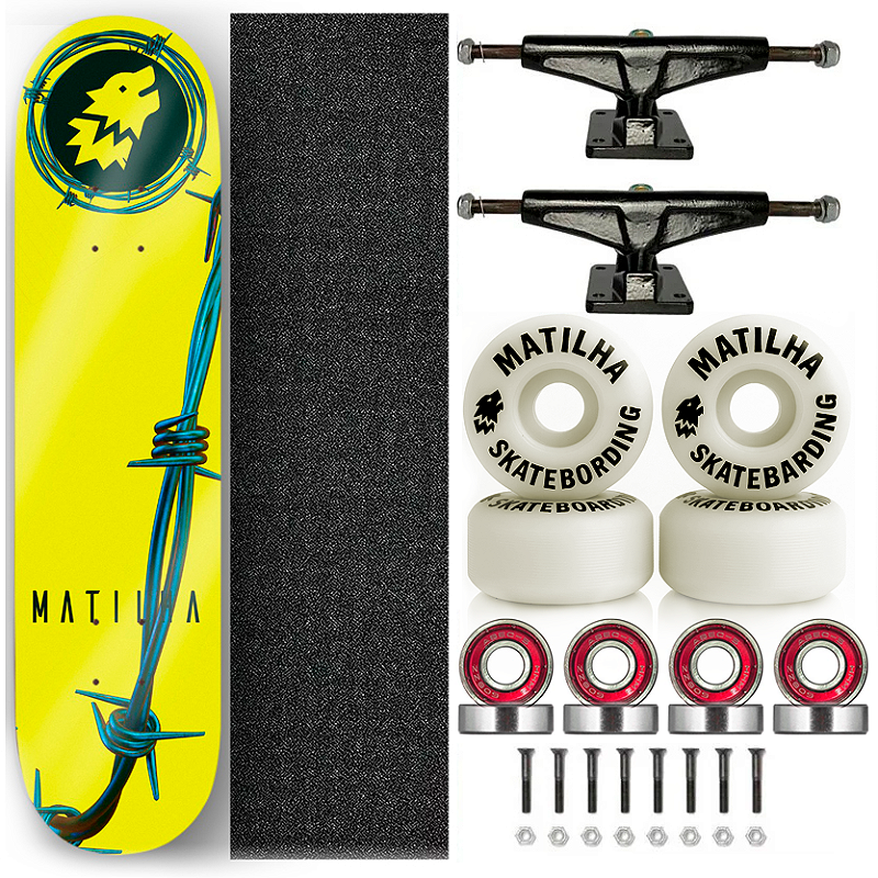 Skate Premium Marfim Fiber Glass Matilha Skate 8.0 Arames