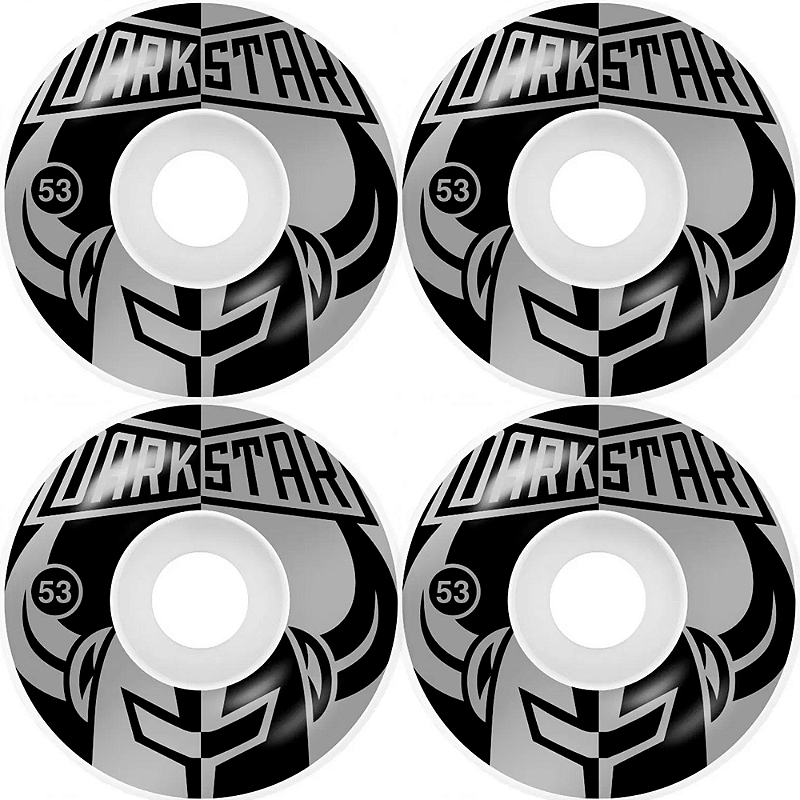Rodas Importadas Darkstar 53mm Divide Black Silver Dureza 99A