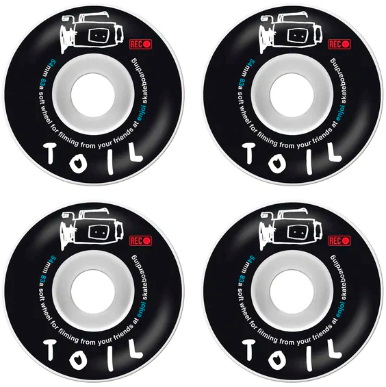 Rodas Enjoi Skateboards 54mm Toil Soft Filmer Wheels Dureza 83A
