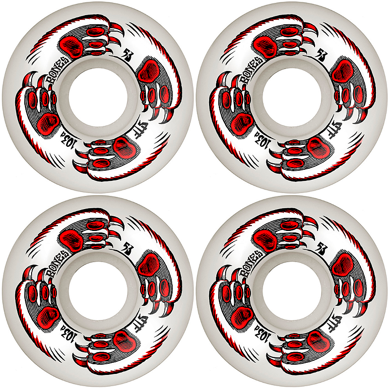 Rodas Bones 53mm STF Kitty Twister V5 Sidecut 103a Red