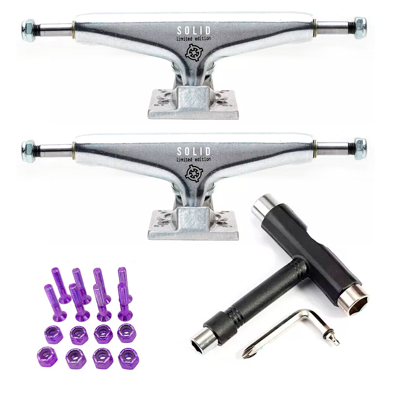 Truck Intruder 139mm Solid Silver + Chave T + Parafusos de Base