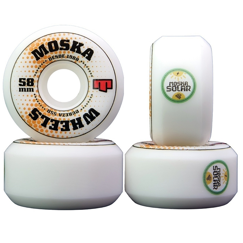Roda Moska Bowl Banks 58mm 53D Branca ( jogo 4 rodas )