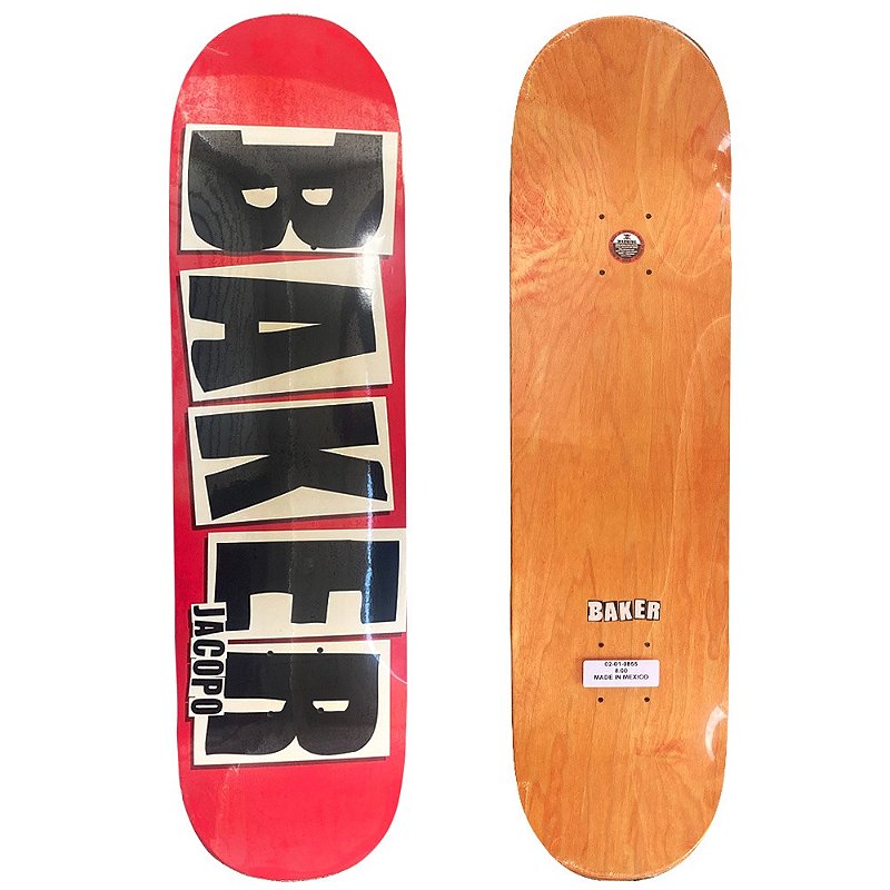 Shape Maple Baker Brand 8.0 Jacopo Red Tag Black