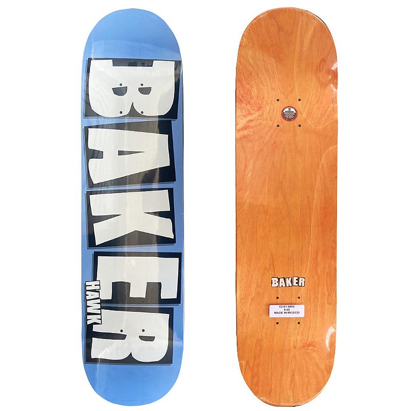 Shape Maple Baker Brand 8.0 Hawk Blue Tag White