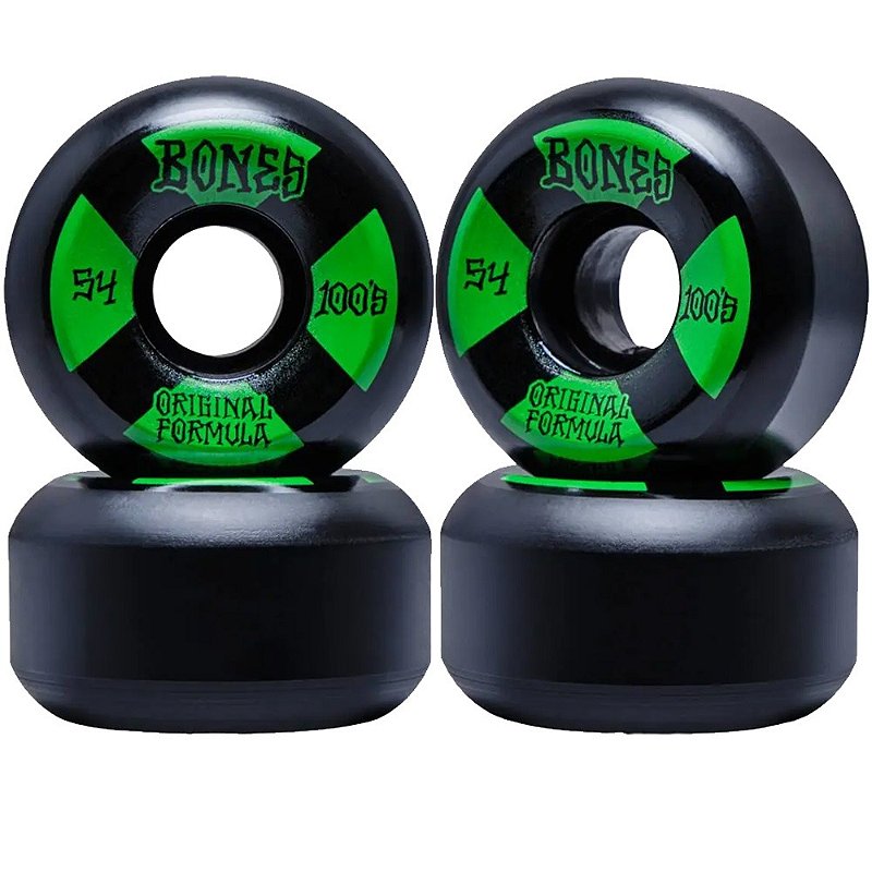 Roda Bones 54mm 100s OG Formula Black Green