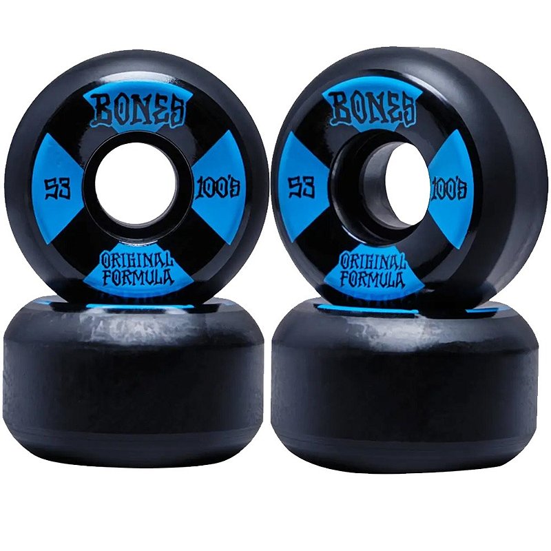 Roda Bones 53mm 100s OG Formula Black Blue