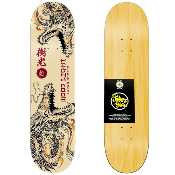 Shape Wood Light Skate Marfim Fiber Glass 8.25 Ryu Dragons