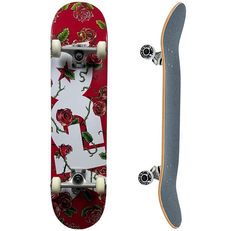 Skate Profissional Montado de Maple 8.25 DGK Red Rose