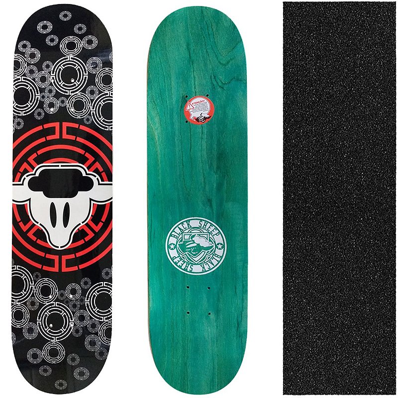 Shape Black Sheep Profissional Logo Branco 8.0 - Virtual Skate Shop