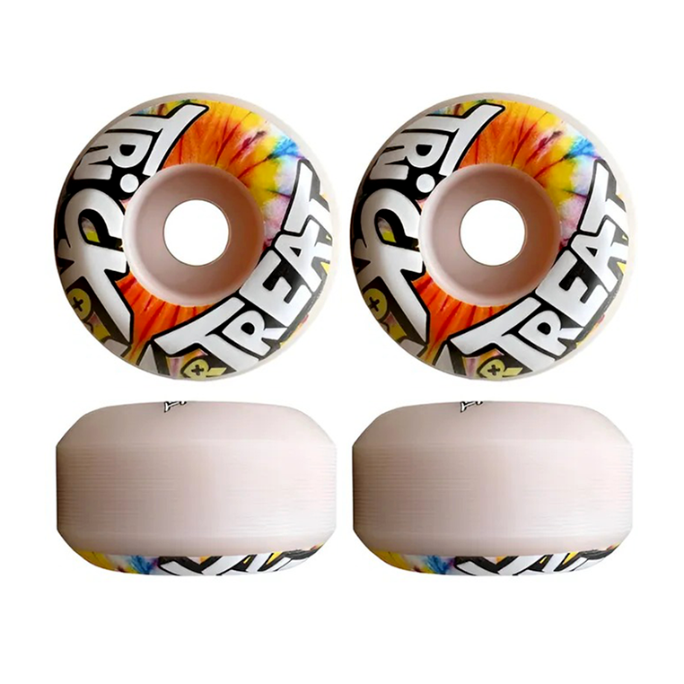 Roda Para Skate Importada 51mm Trick Or Treat Dureza 99a Orange