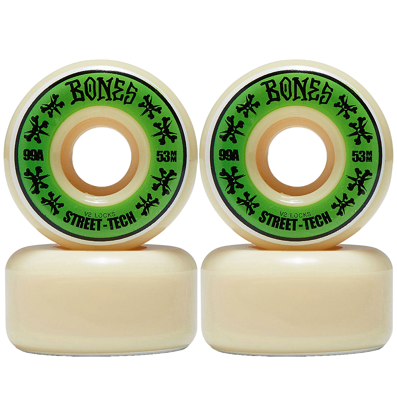 Roda Bones STF 53mm 99A Street Tech Formula V2 Locks (Jogo com 4)