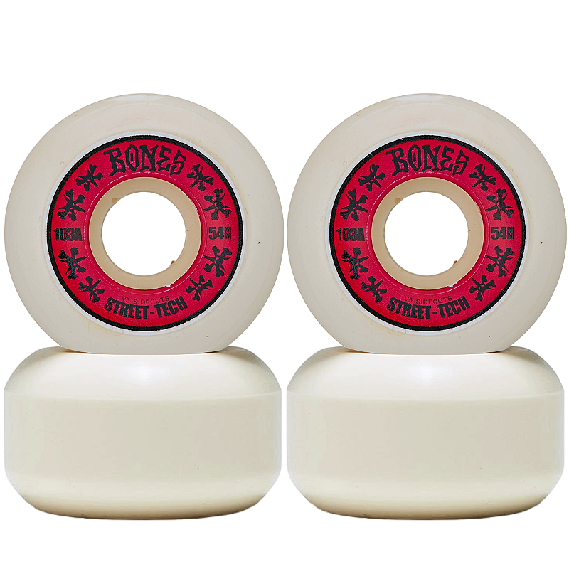 Roda Bones STF 54mm 103A Street Tech Formula V5 Sidecuts (Jogo com 4)