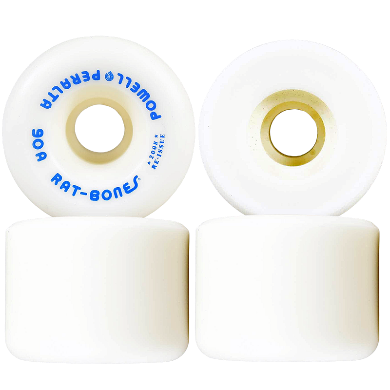 Roda Powell Peralta Rat-Bones 60mm 90A White Re-Issue (Jogo com 4