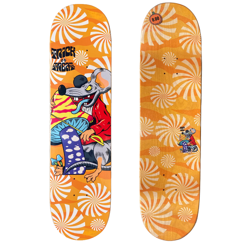 Shape para Skate de Marfim Trick or Treat 8.0 Rato